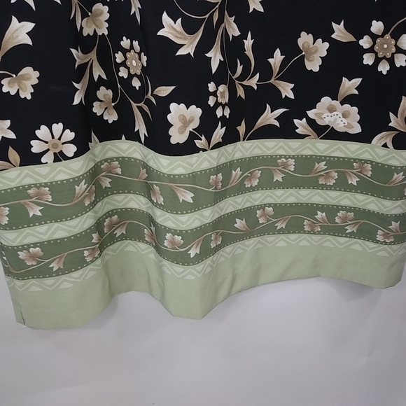 Kathy Lee 18 Black Tan Floral Maxi Dress - Picture 4 of 8